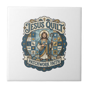 Jesus Quilt Patchwork Geloof Jesus Quilt Patchwork Tegeltje