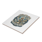 Jesus Quilt Patchwork Geloof Jesus Quilt Patchwork Tegeltje (Zijkant)