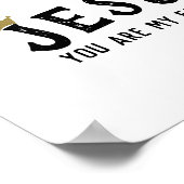 Jesus Quote Modern Christelijk Poster (Hoek)