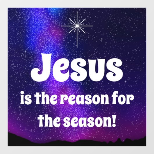 Jesus Raamsticker (Vel)