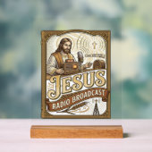 Jesus Radio-uitzending Jesus Radio-uitzending Chri Acryl Bord (Neutraal)
