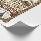 Jesus Radio-uitzending Jesus Radio-uitzending Chri Cadeaupapier (Hoek)