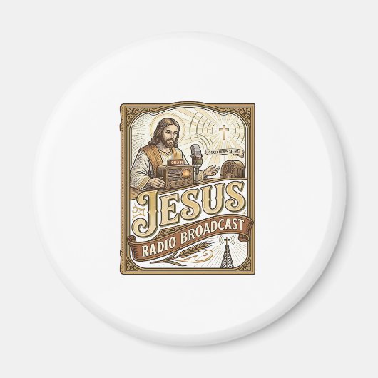 Jesus Radio-uitzending Jesus Radio-uitzending Chri Magneet (Voorkant)