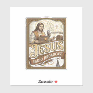 Jesus Radio-uitzending Jesus Radio-uitzending Chri Sticker
