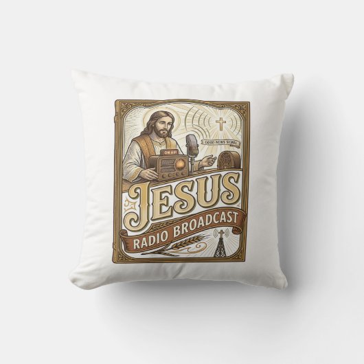 Jesus Radio-uitzending Jezus Radio-uitzending Chri Kussen (Voorkant)