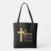 JESUS RANSOMED ME Christelijk Tote Bag (Achterkant)