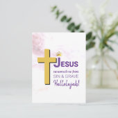 JESUS RANSOMED ME Happy Pasen Briefkaart (Staand voorkant)
