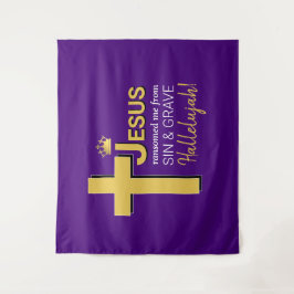 JESUS RANSOMED ME Pasen Wandkleed