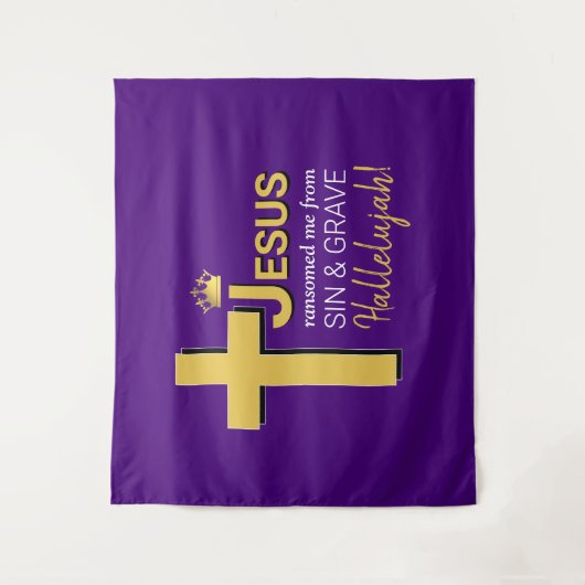 JESUS RANSOMED ME Pasen Wandkleed (Voorkant)