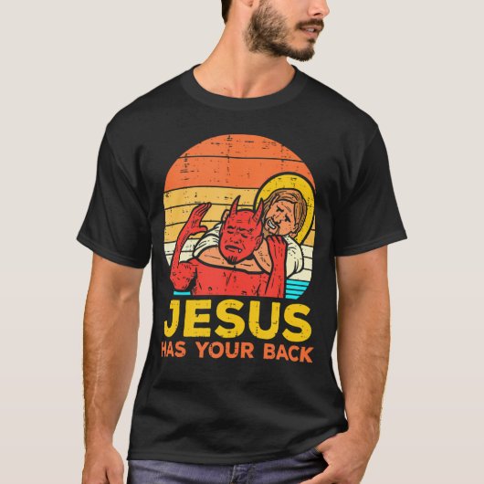 Jesus Raves DJ Rave Techno EDM Feest Draai T-shirt (Voorkant)