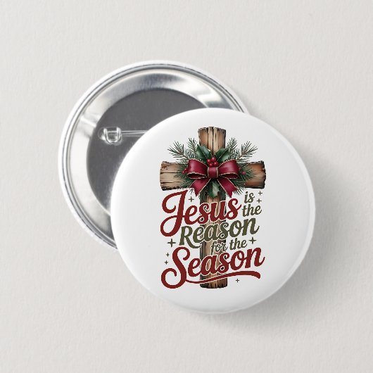 Jesus Reason Season Button (Voorkant /achterkant)