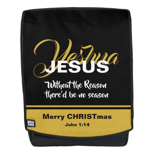 JESUS REASON SEASON-Christelijke scripts voor Kers Rugtassen (Voorkant)