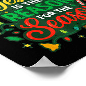 Jesus Reason Season Christian Christmas Family Pjs Poster (Hoek)