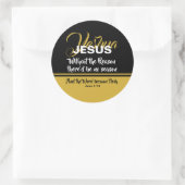 JESUS REASON SEASON CHRISTMAS Christelijke scripts Ronde Sticker (Tas)