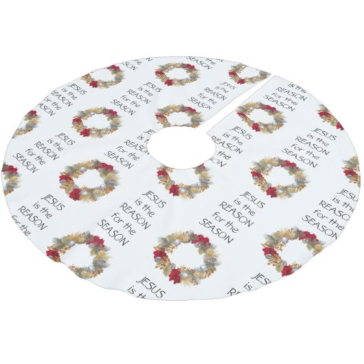 JESUS REASON SEASON Kerstmis Kerstboom Rok (Gekanteld)