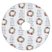 JESUS REASON SEASON Kerstmis Kerstboom Rok (Voorkant)
