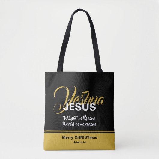 JESUS REASON SEASON Kerstmis Tote Bag (Voorkant)