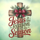 Jesus Reason Season Window Cling Raamsticker (Vel 3)