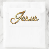 JESUS RECHTHOEKIGE STICKER (Tas)