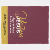 JESUS REDEN SEIZOEN Christelijke Schrift Kerstmis Fleece Deken (Voorkant (Horizontaal))