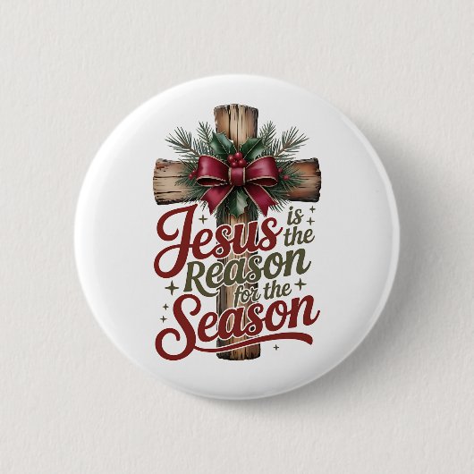 Jesus Reden Seizoen Knop Ronde Button 5,7 Cm (Voorkant)