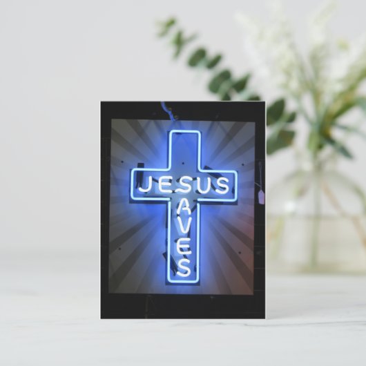 Jesus redt Briefkaart (Staand voorkant)