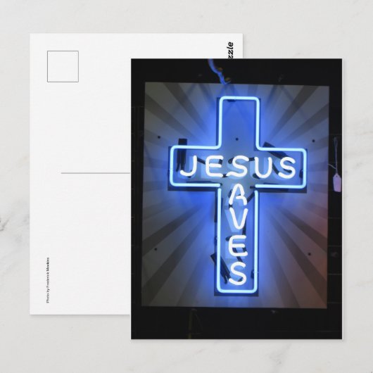 Jesus redt Briefkaart (Voorkant / Achterkant)