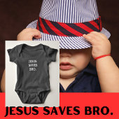 Jesus Redt Bro. Black Romper