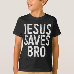 Jesus redt Bro Christelijke religie T-shirt