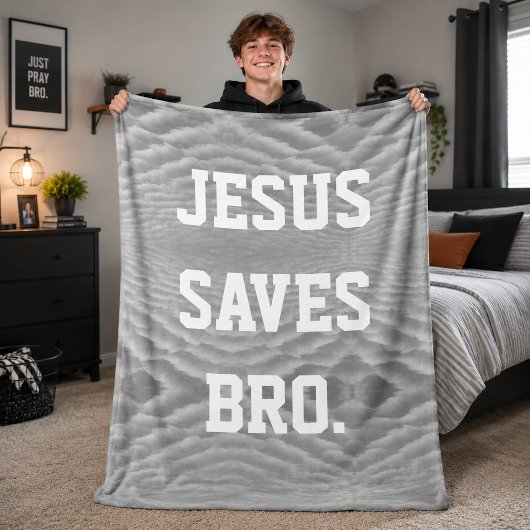 Jesus Redt Bro.  Fleece Deken