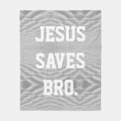 Jesus Redt Bro.  Fleece Deken (Voorkant)