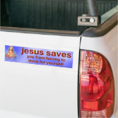 jesus redt... bumpersticker (Op Truck)