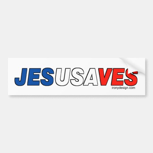 Jesus redt bumperstickers (Voorkant)