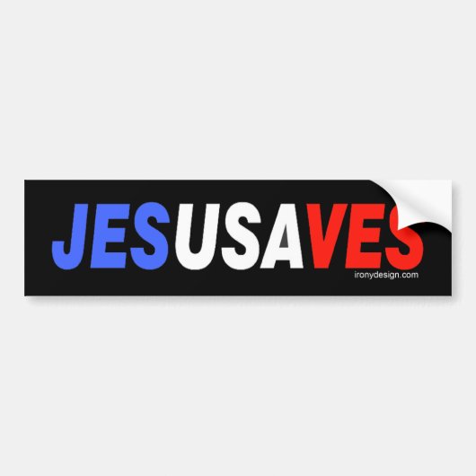Jesus redt bumperstickers (Voorkant)