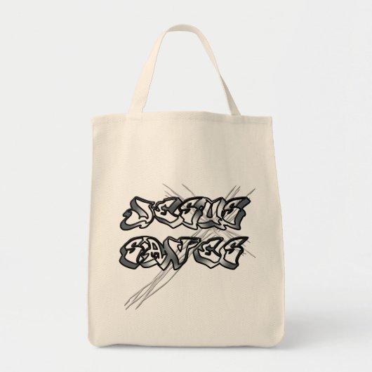 Jesus redt Christelijk Tote Bag (Voorkant)