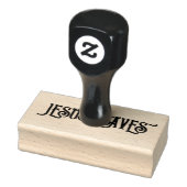 ‘Jesus redt’ Christelijke quote  Rubberstempel (Stempel)