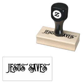 ‘Jesus redt’ Christelijke quote Rubberstempel