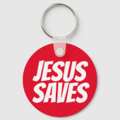 Jesus redt Christelijke Sleutelhanger (Voorkant)