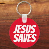 Jesus redt Christelijke Sleutelhanger (Voorkant)