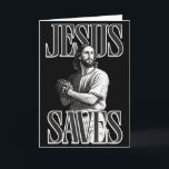 Jesus Redt Funny Honkbal Fan Christelijke Humor  Kaart<br><div class="desc">Jesus Redt Funny Honkbal Fan Christelijke Humor</div>