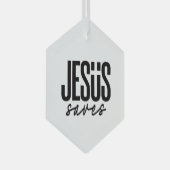 JESUS REDT GLAS ORNAMENT (Voorkant Rechts)