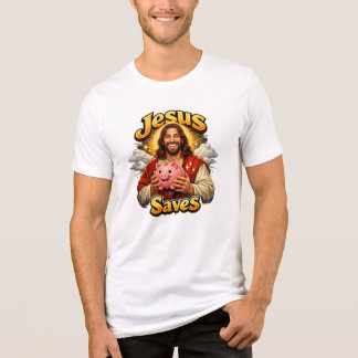 Jesus redt - Grappige vintage  Tri-Blend Shirt