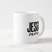 JESUS REDT GROTE KOFFIEKOP (Voorkant rechts)