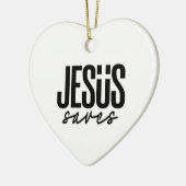 JESUS REDT KERAMISCH ORNAMENT (Links)