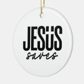JESUS REDT KERAMISCH ORNAMENT (Links)