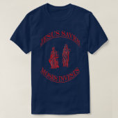 Jesus redt Moses Invests T-shirt (Design voorkant)