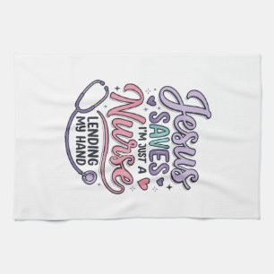 Jesus redt Nurse Faith Shirt Design_1 Theedoek