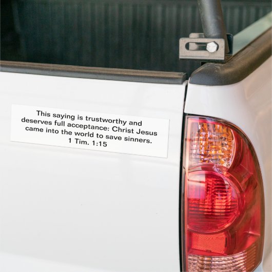 Jesus redt Sinners Bumpersticker (Op Truck)