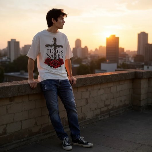 Jesus redt T-shirt