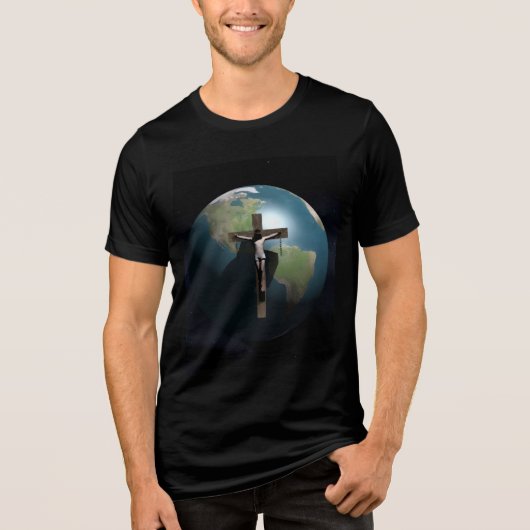 JESUS REDT Tri-Blend SHIRT (Voorkant)